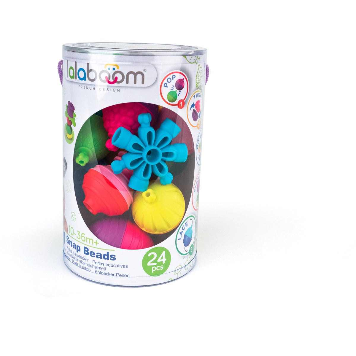Lalaboom-Educatieve kralen 24st.
