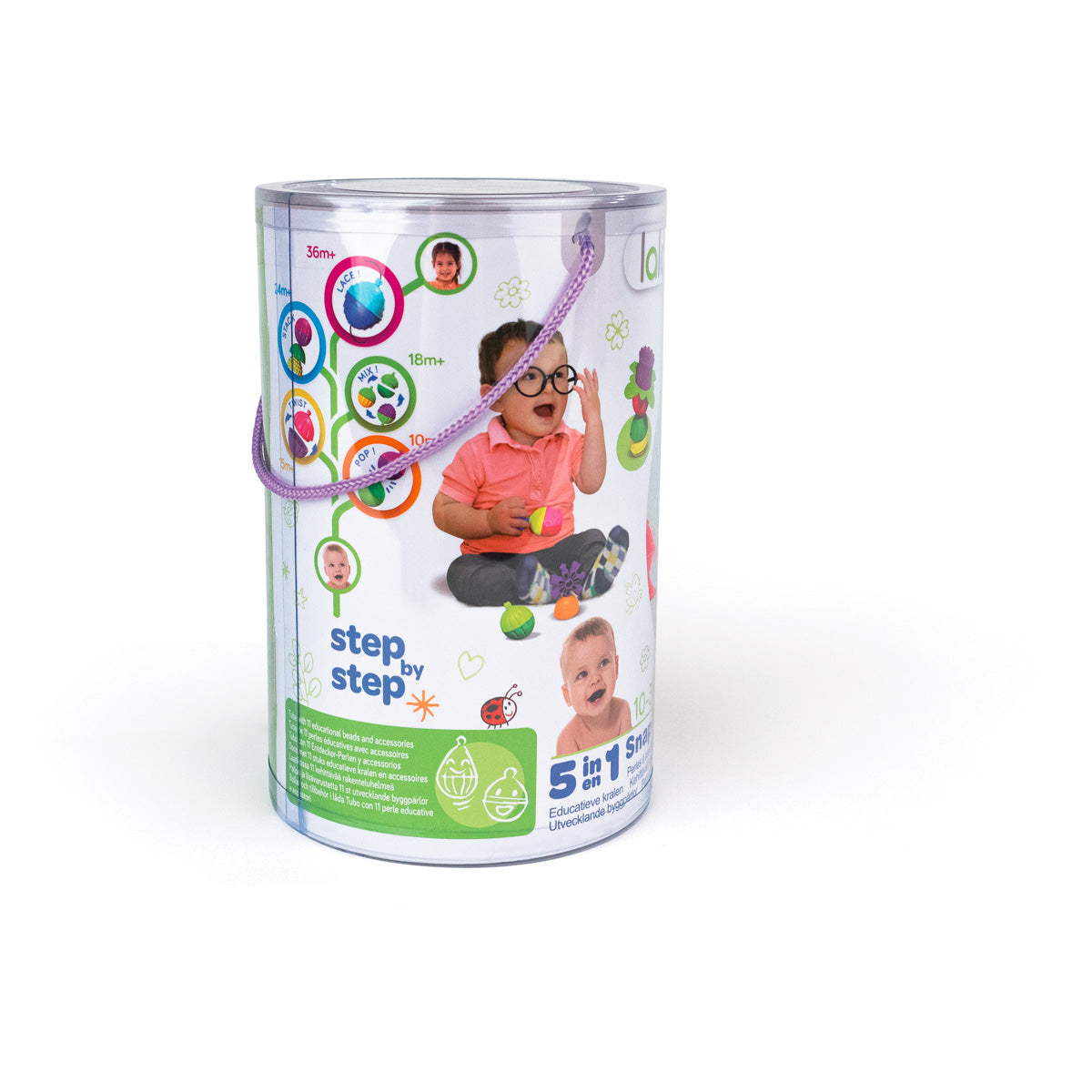 Lalaboom-Educatieve kralen 24st.