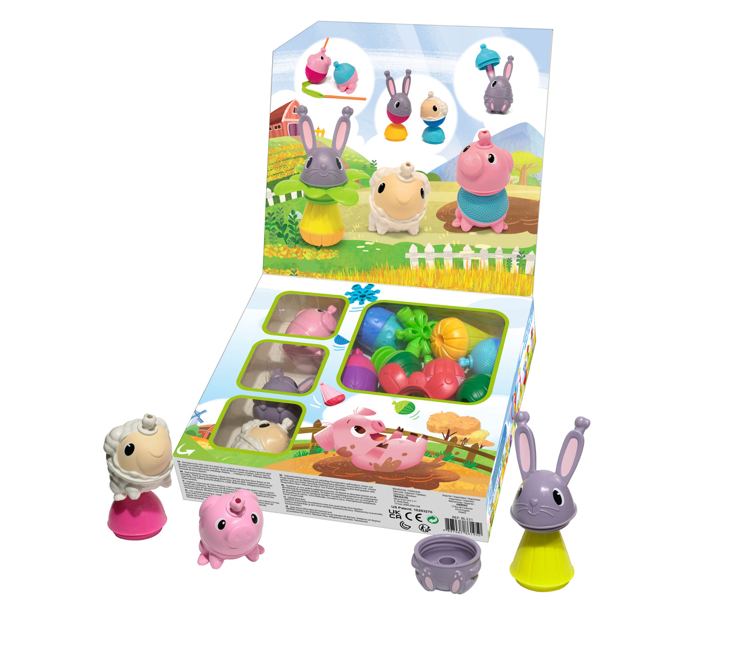 Lalaboom-Set boederij cadeaudoos 25st.