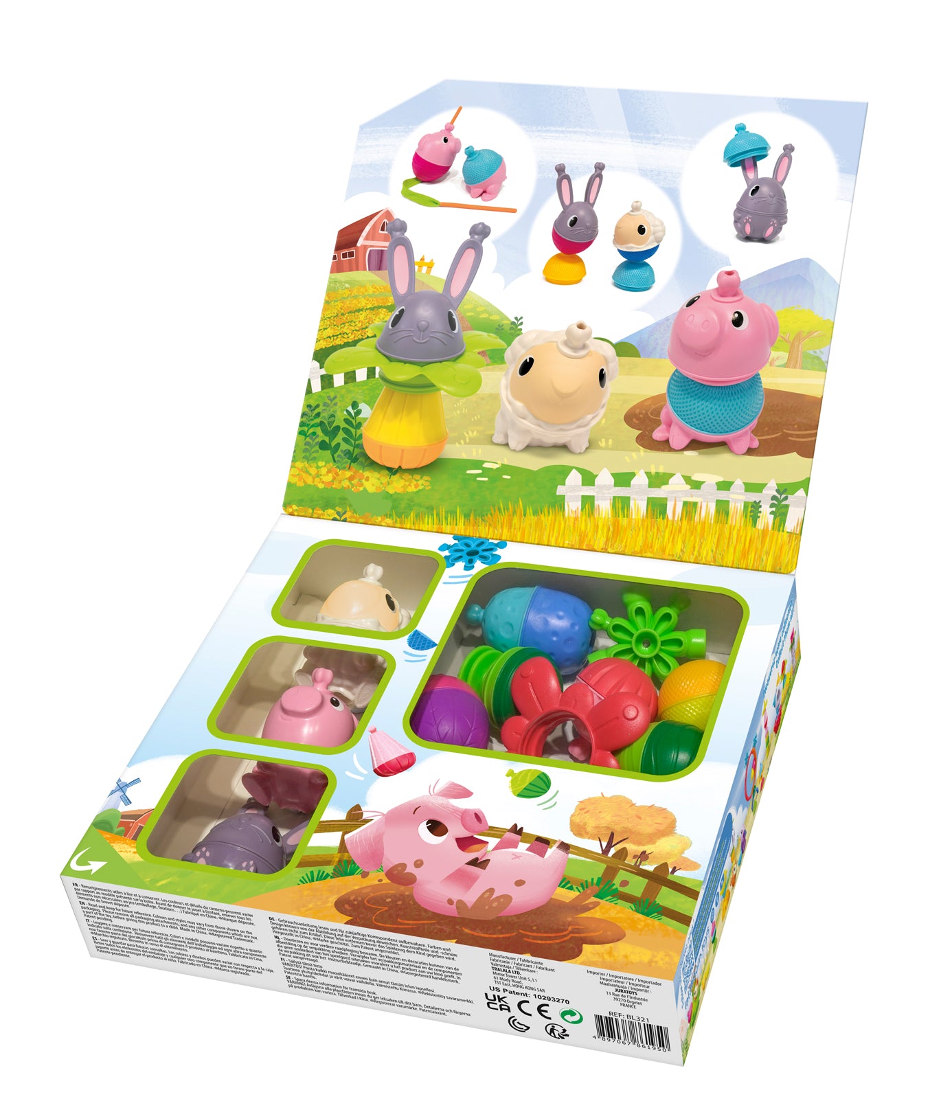 Lalaboom-Set boederij cadeaudoos 25st.