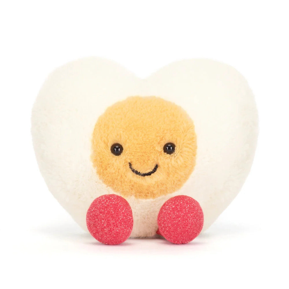  タマゴ Amuseables Heart Boiled Egg Jellycat - Amuseables Heart Boiled Egg – Beans & Bunnies