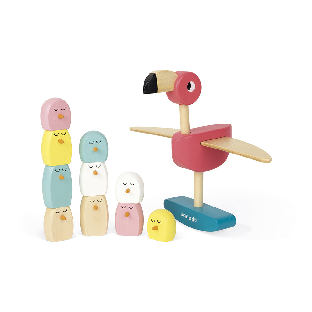 Evenwichtsspel Flamingo