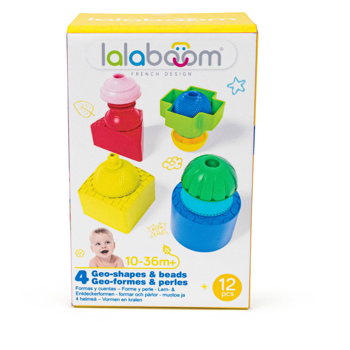 Lalaboom - Vormen en educatieve kralen (12 st)