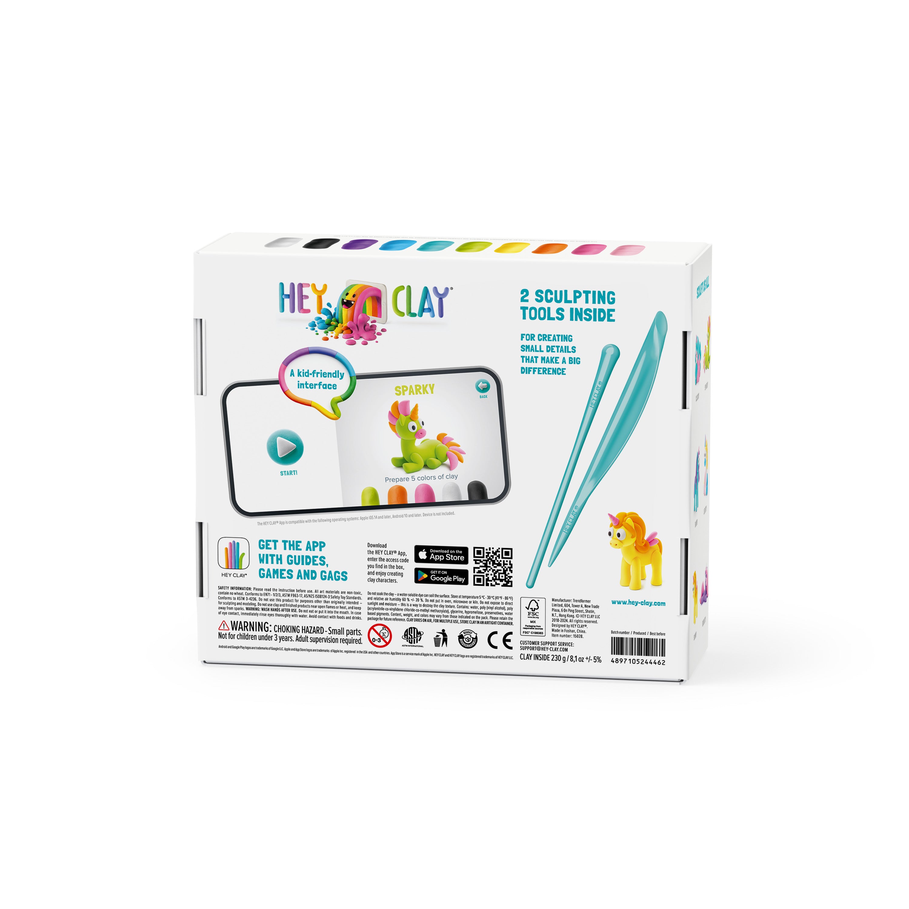 Hey Clay-Rainbow Unicorns