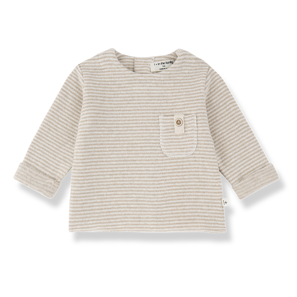 BELFORT l.sleeve pocket t-shirt