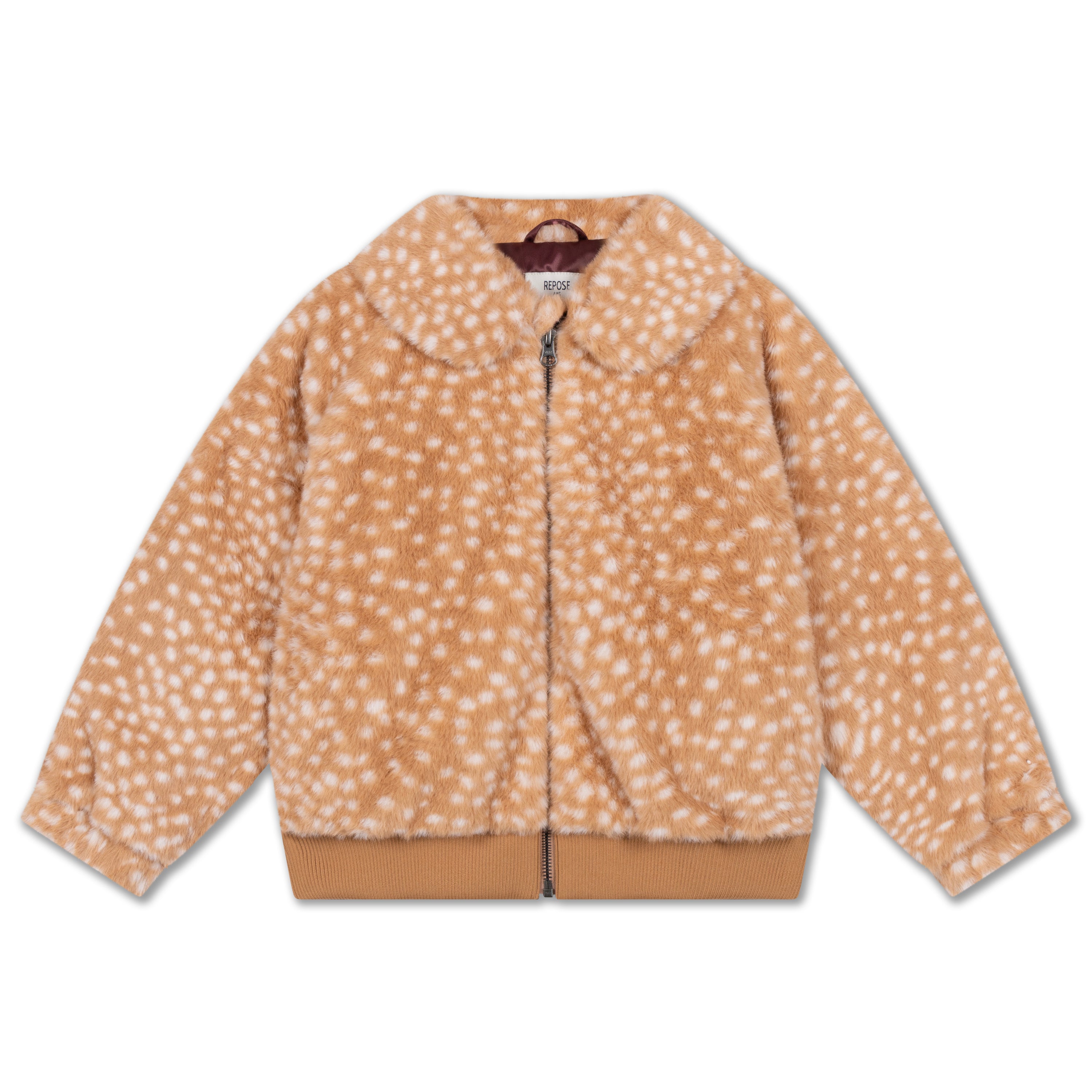 faux fur bomber coat