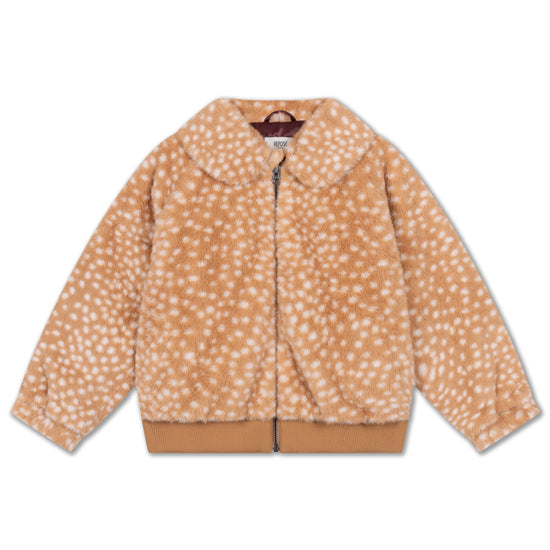 faux fur bomber coat