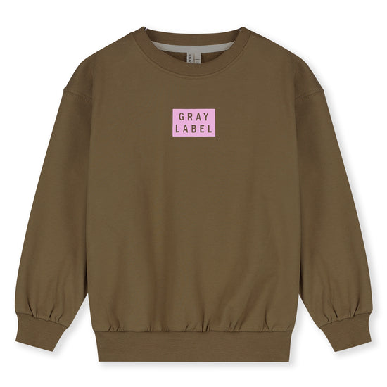 Logo Dropped Shoulder Sweater GOTS