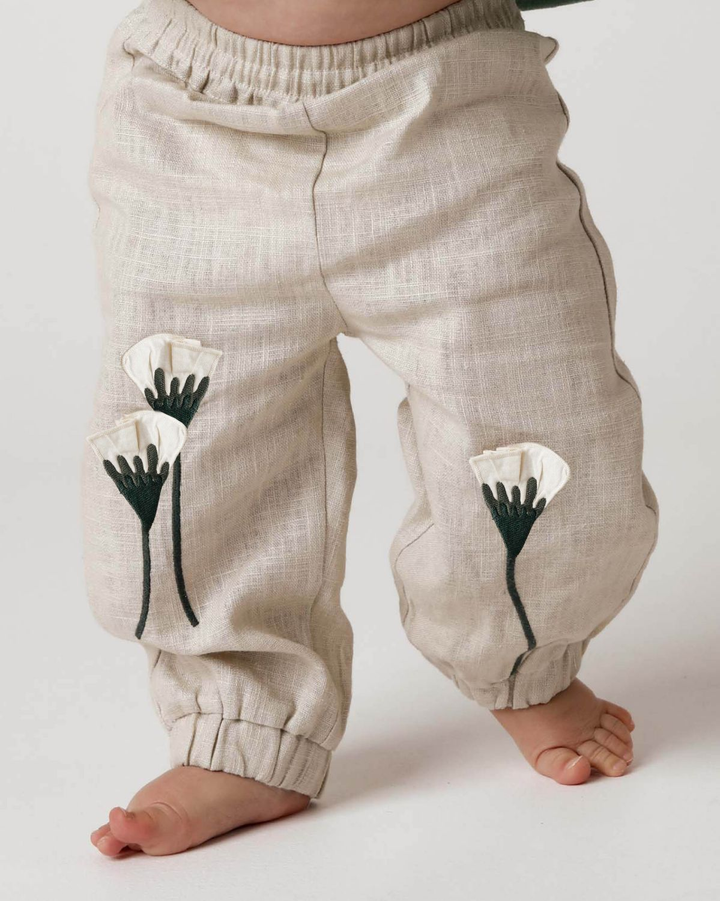 Donsje - Anje Linen Trousers | Poppy