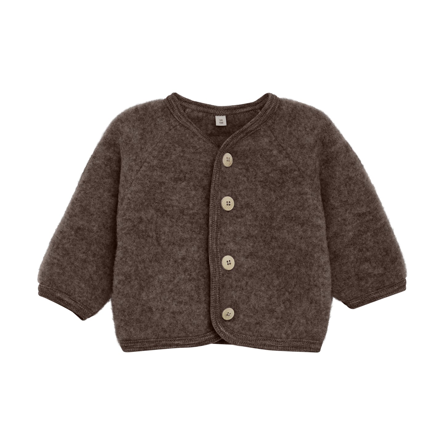 Jasje wol fleece met knoopjes