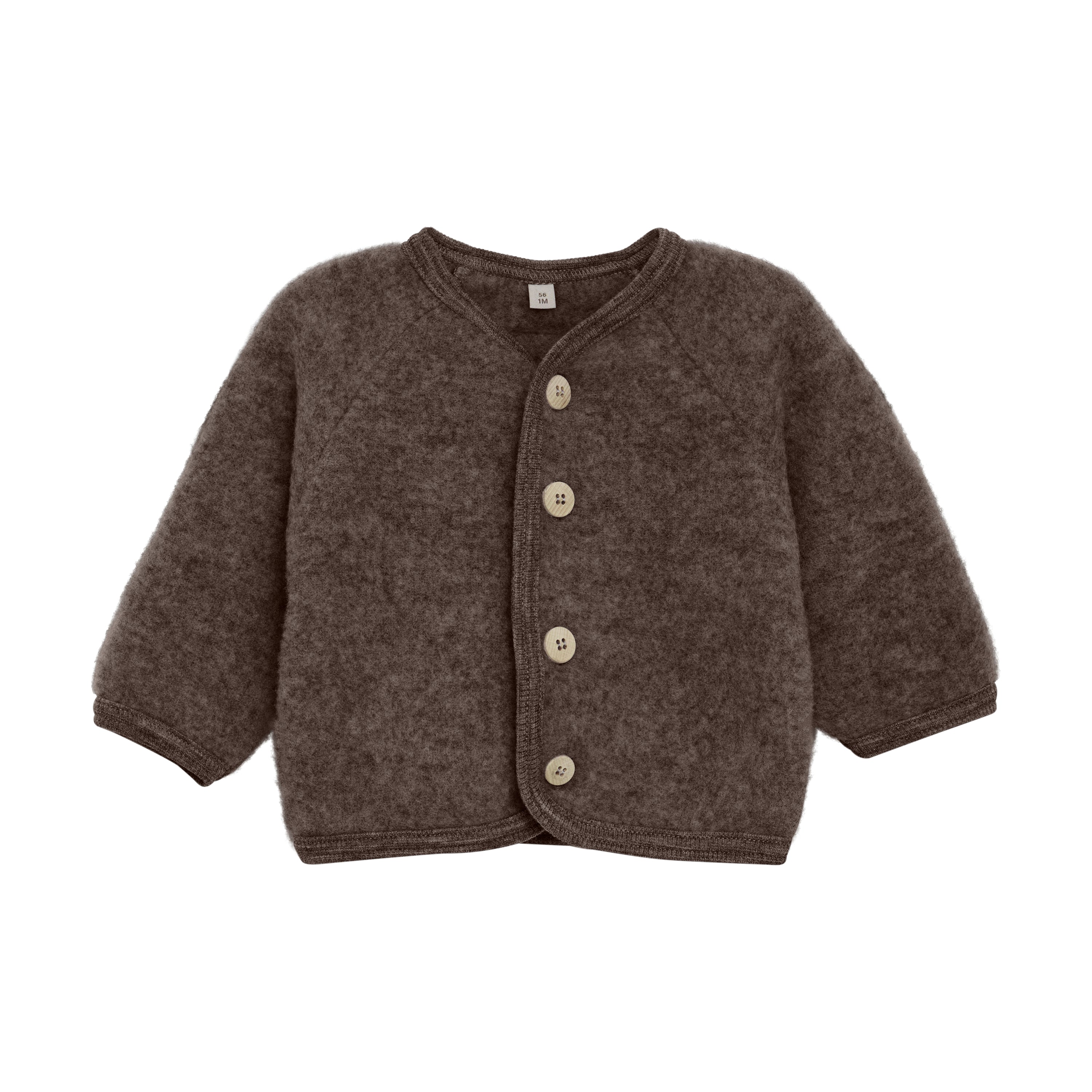 Jasje wol fleece met knoopjes