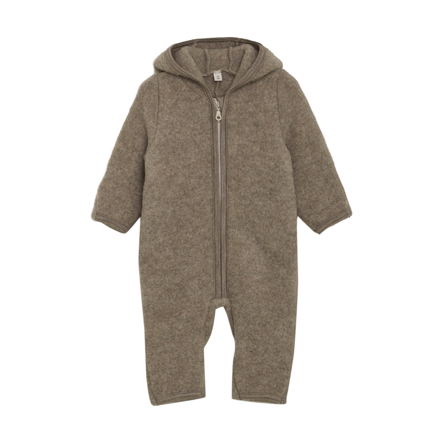 Pram Suit Ears Wool Fleece