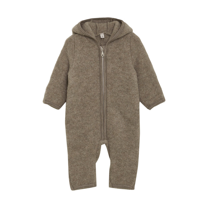 Pram Suit Ears Wool Fleece