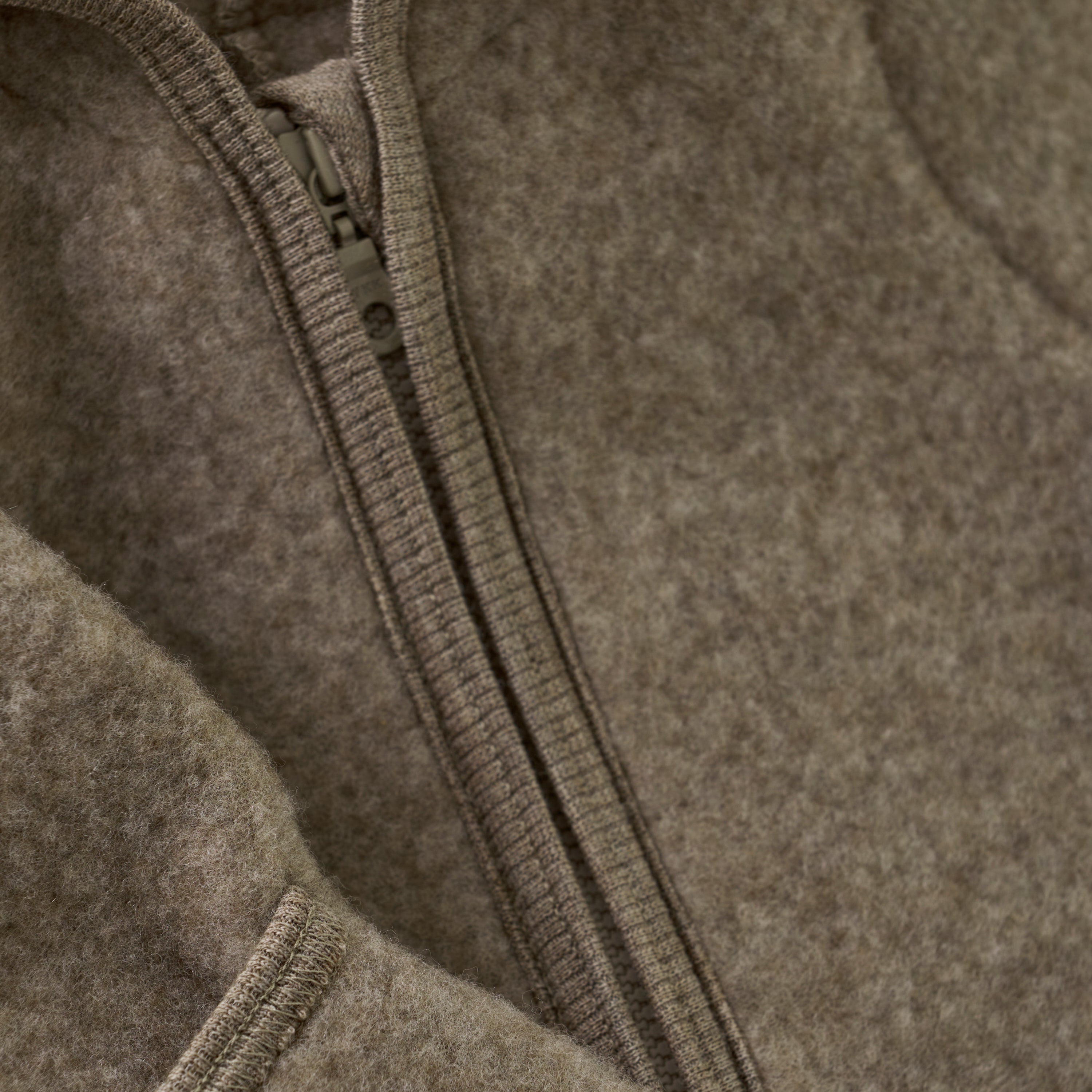 Pram Suit Ears Wool Fleece