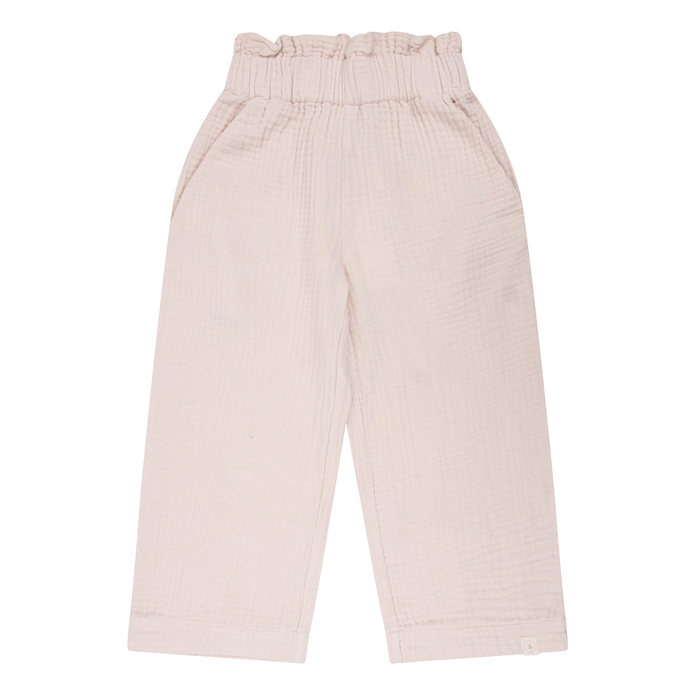 Navy Natural - Wide Leg Mousseline