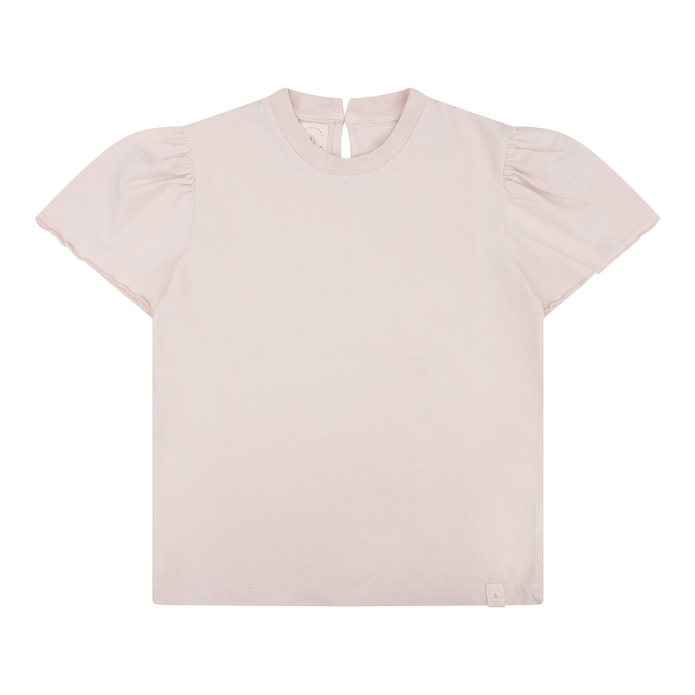 Navy Natural - Ruffle top