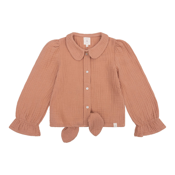 Navy Natural - Faye Blouse mousseline