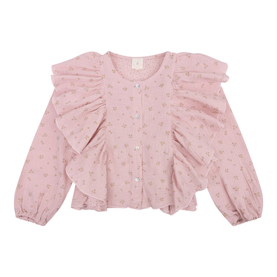 Navy Natural - Miley Blouse Mousseline