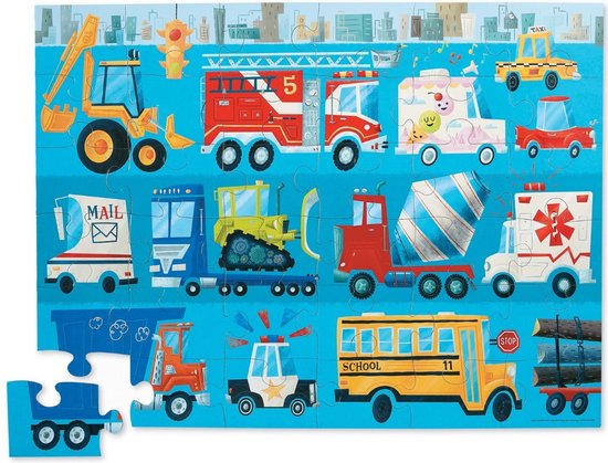 Shape box puzzle - voertuigen 36 st.