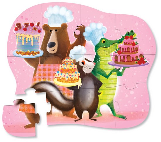 Shaped box puzzle - Sweet treats 12 st.