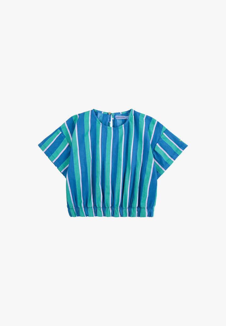 Striped crop shirt