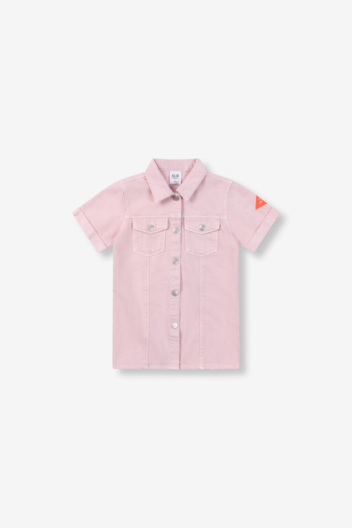 Alix Mini - kids woven linen look dress