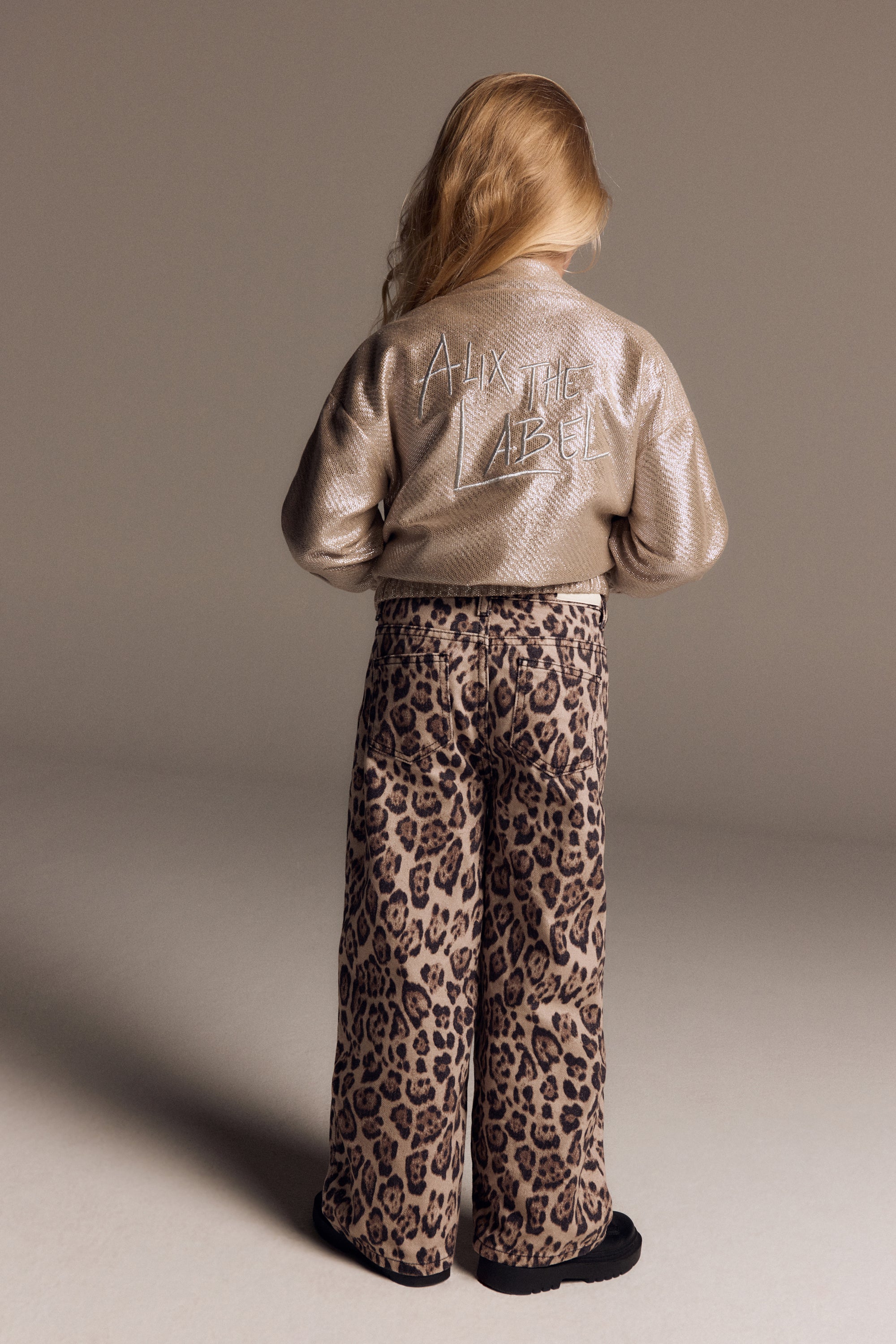WIDE LEG JAGUAR DENIM PANTS