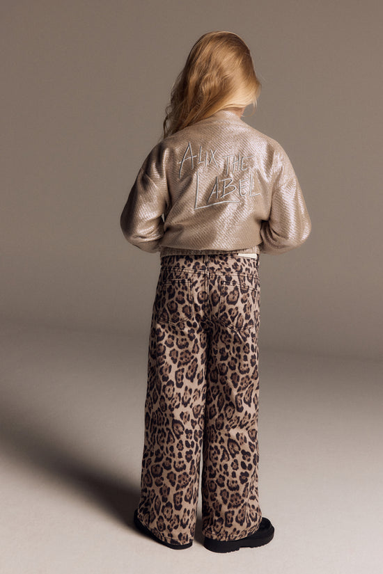 WIDE LEG JAGUAR DENIM PANTS