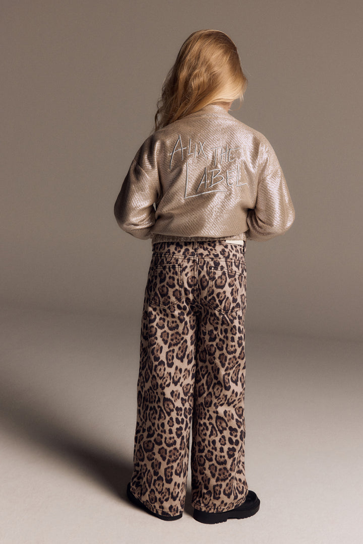 WIDE LEG JAGUAR DENIM PANTS