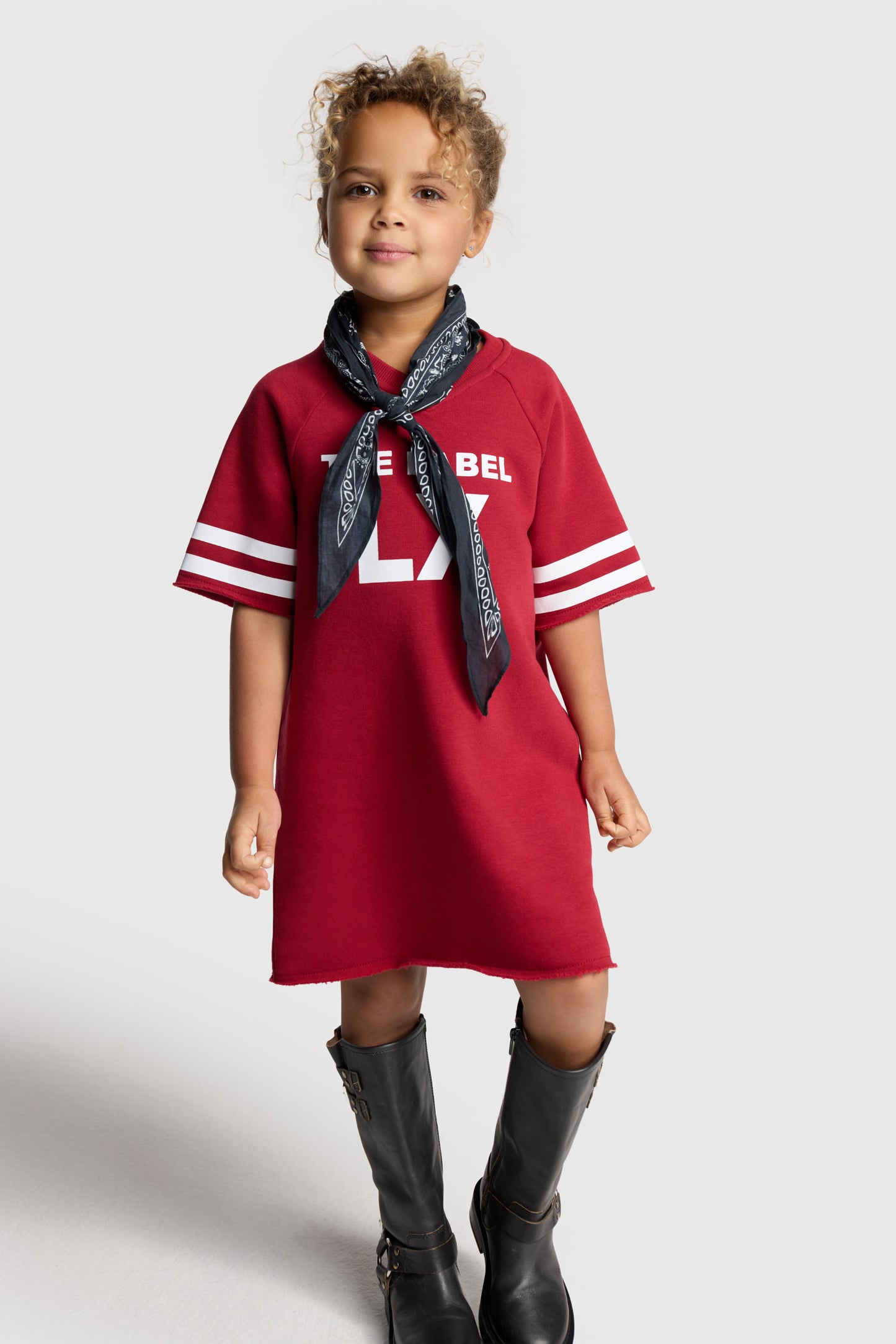 KIDS KNITTED SPORTY SWEAT DRESS