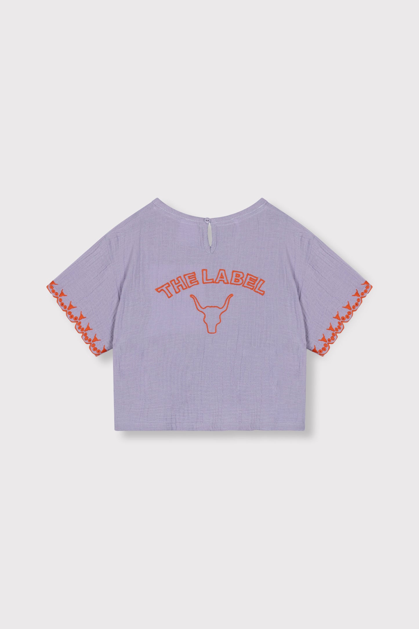 KIDS EMBROIDERED SLEEVES TOP