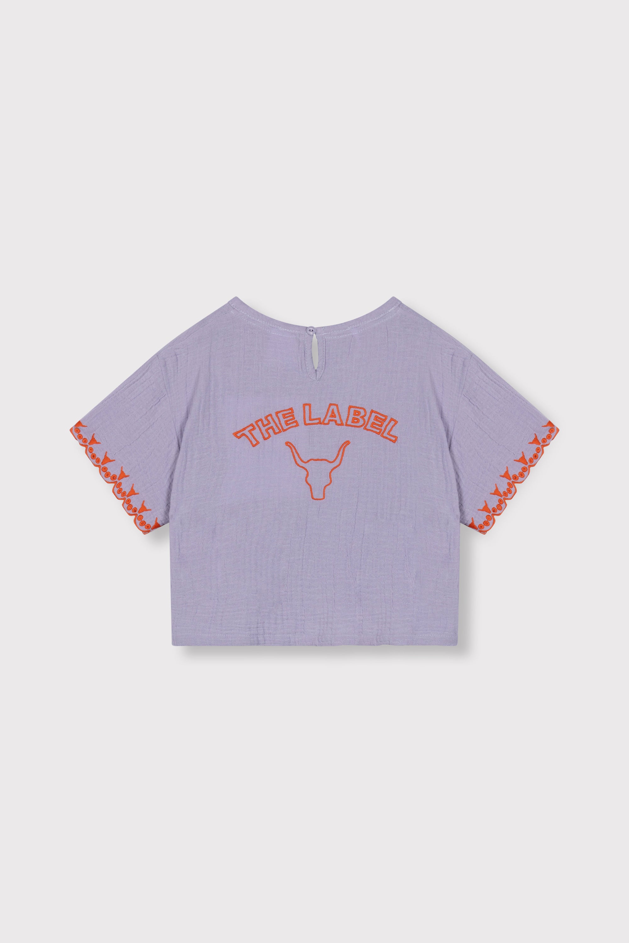 KIDS EMBROIDERED SLEEVES TOP