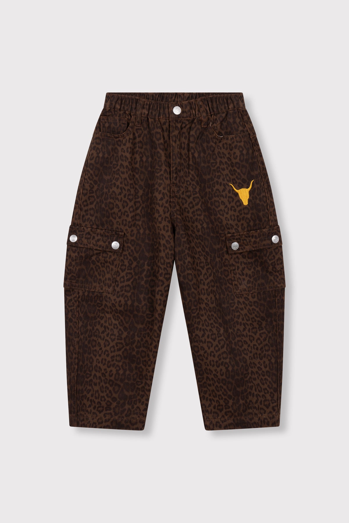 Leopard cargo pants