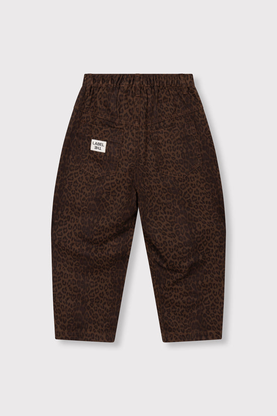 Leopard cargo pants