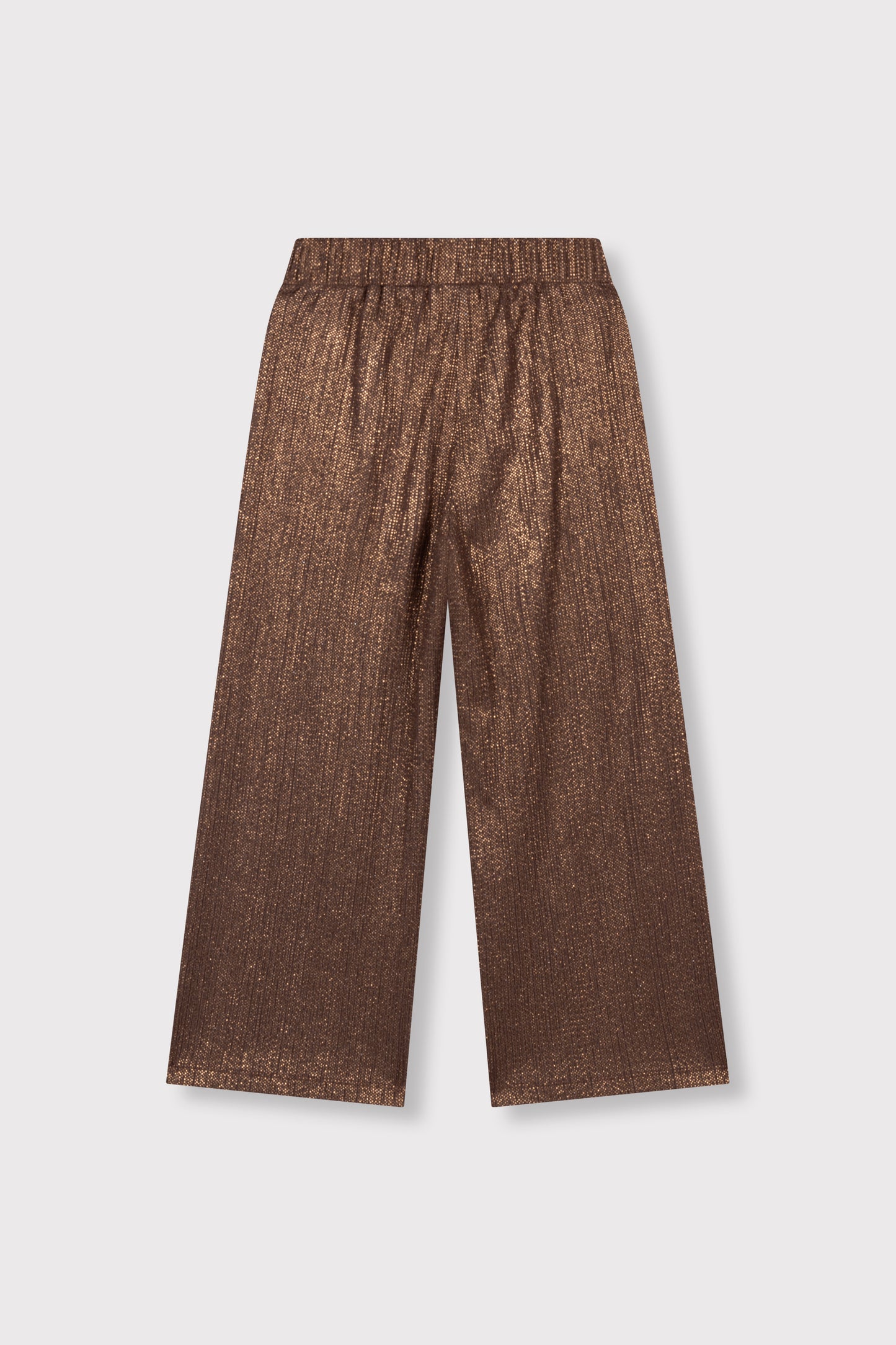 shiny wide leg pants