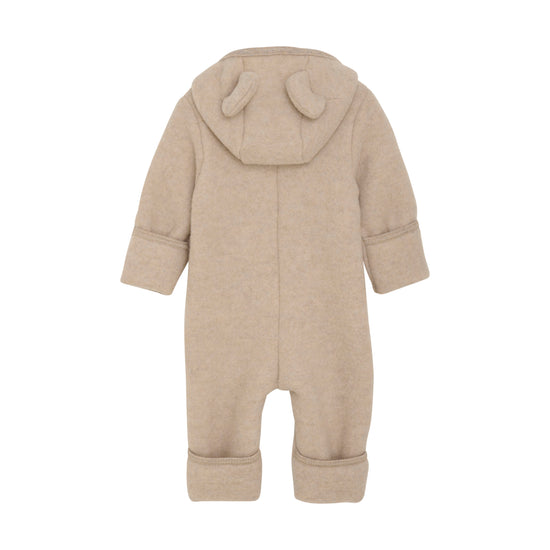 Pram Suit Ears Wool Fleece