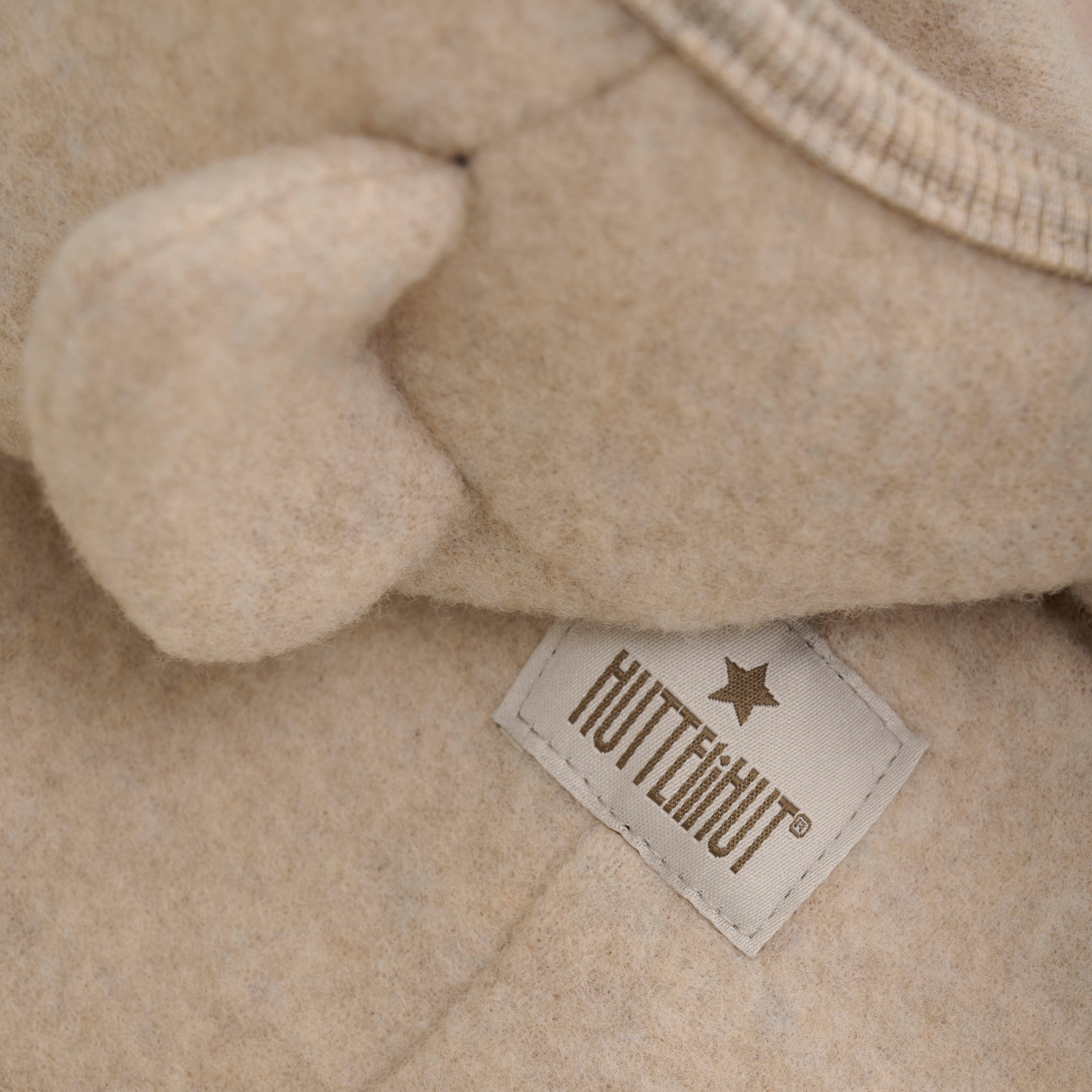 Pram Suit Ears Wool Fleece