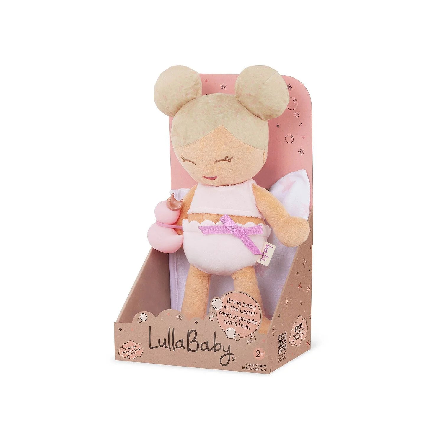 PRE-ORDER Plush Girl Bath Doll & Accessory