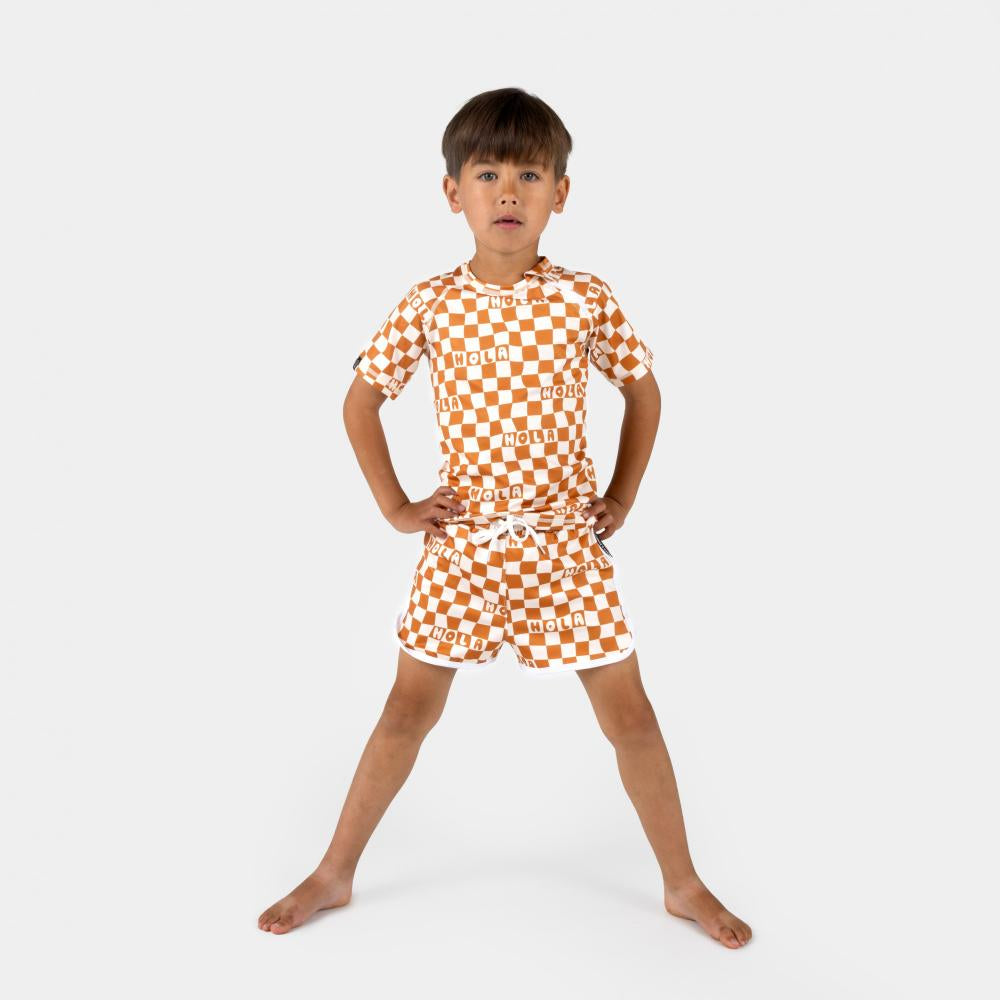 CHECKERED HOLA SWIM TRUNK