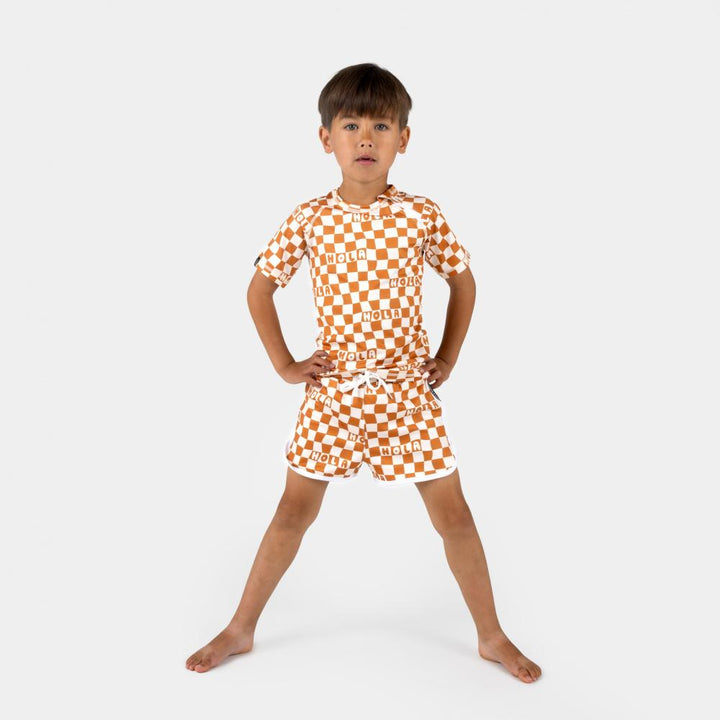 CHECKERED HOLA SWIM TRUNK