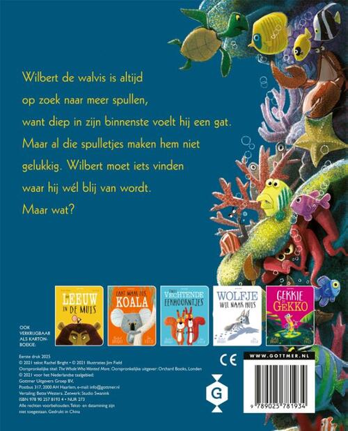 De walvis wilde meer (karton)