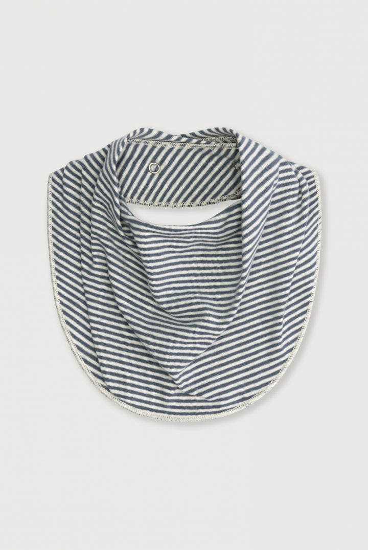 Baby Bib - Blue Grey Cream