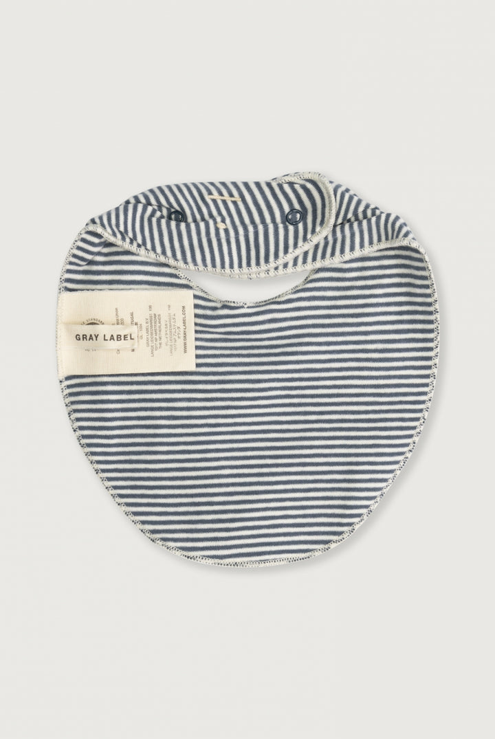 Baby Bib - Blue Grey Cream