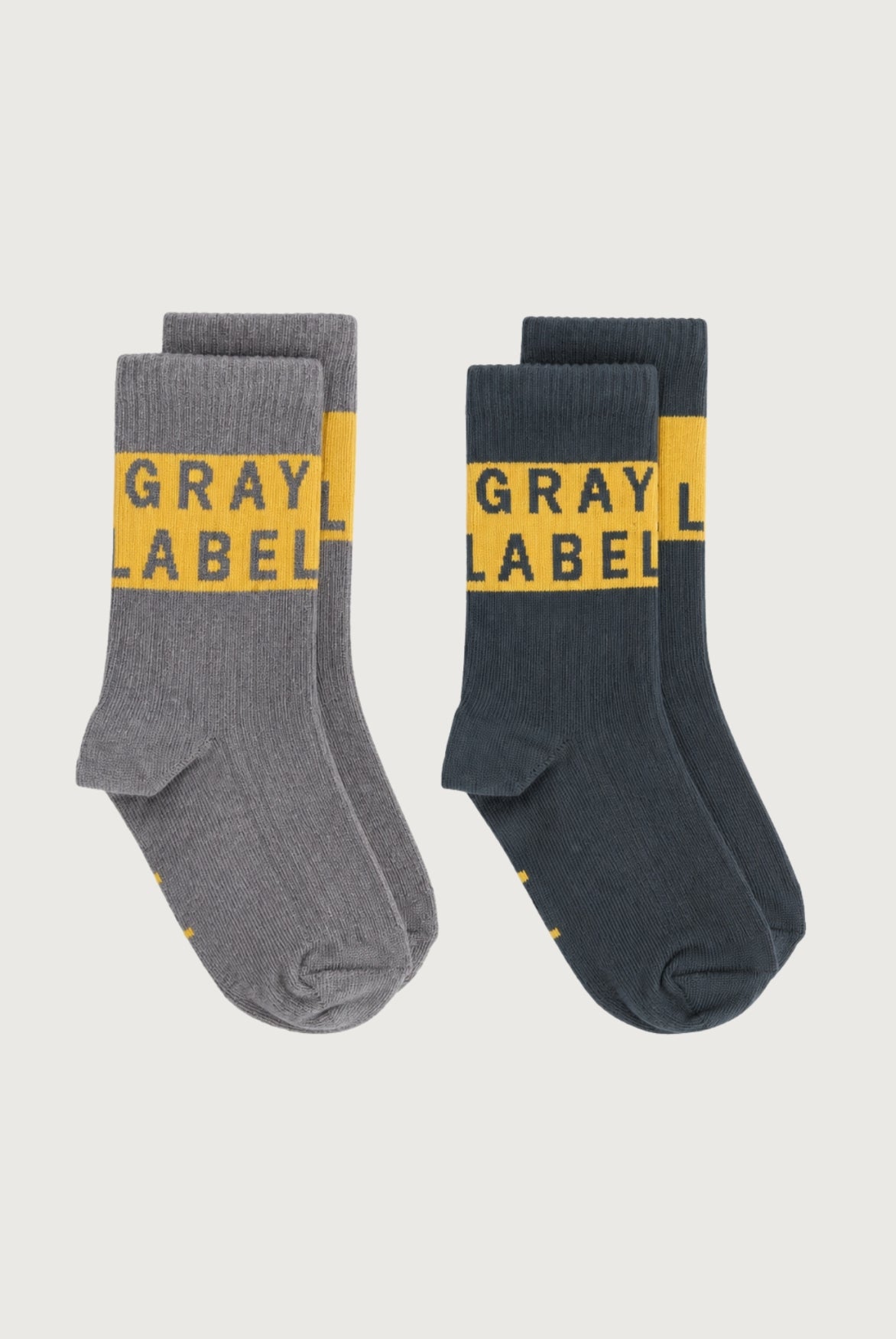 Logo Ribbed Socks GOTS | 2-pack
