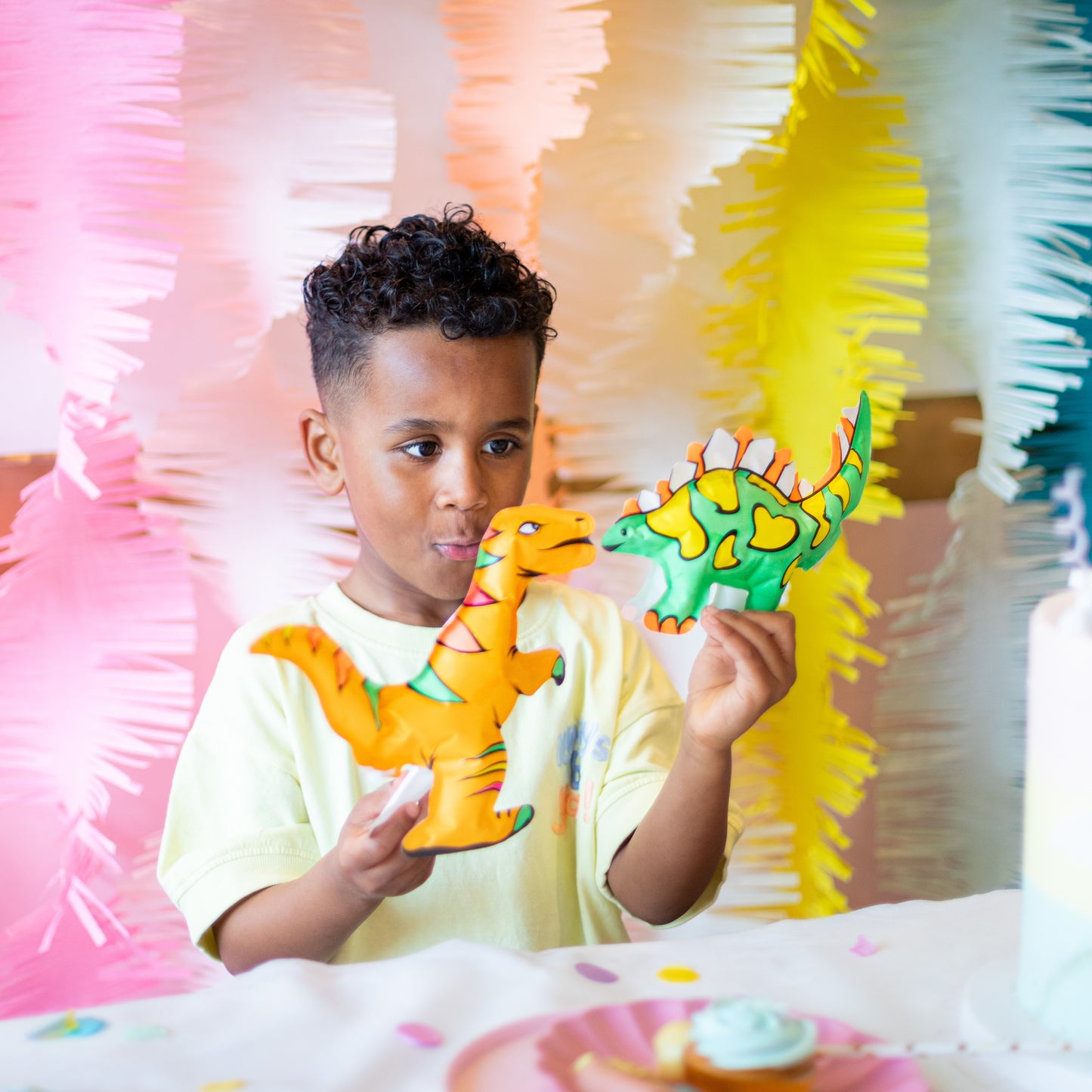 Ara Creative -  Opblaasbare kleurplaat dino