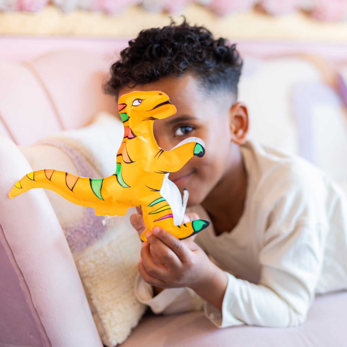 Ara Creative -  Opblaasbare kleurplaat dino