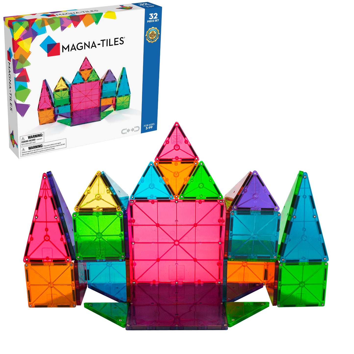 MagnaTiles Clear Colors 32 stuks