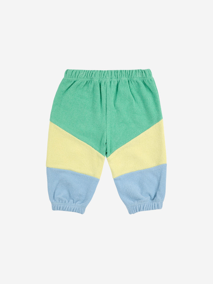 Bobo Choses - Green color block jogging pants