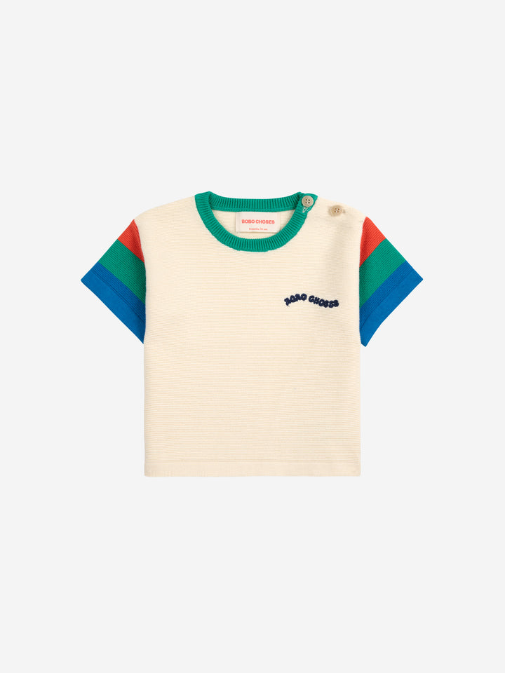 Bobo Choses - Color block knitted T-shirt