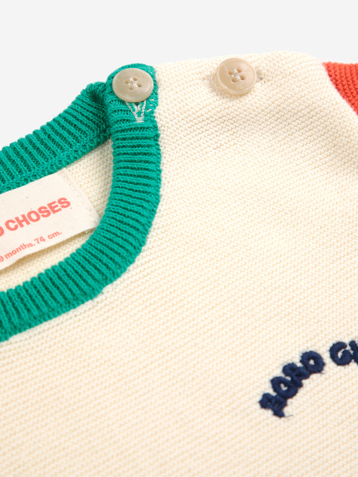 Bobo Choses - Color block knitted T-shirt